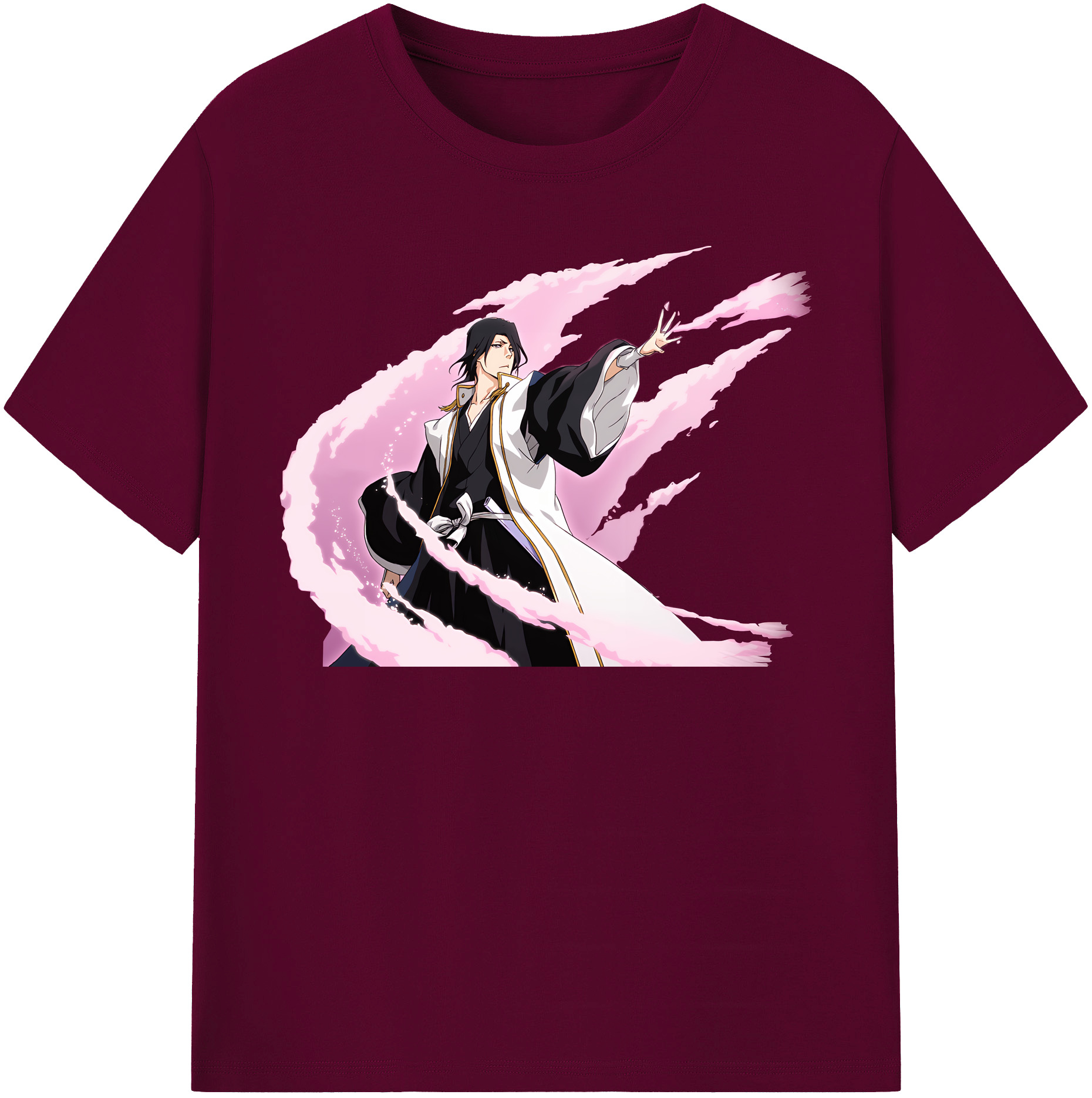 （画像用） ブリーチ くちき びゃくや BLEACH Kuchiki Byakuya レディースカジュアルプリントTシャツ（綿100％）